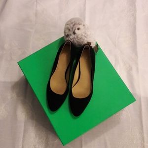 Talbots black suede pumps